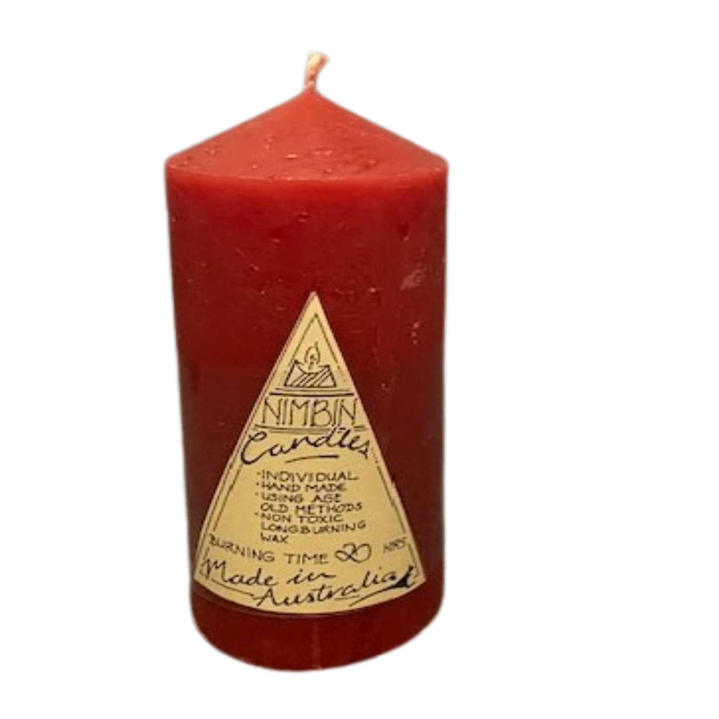 Nimbin Church Pillar Candle Red