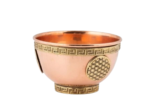 Copper Offering Bowl Flower of Life