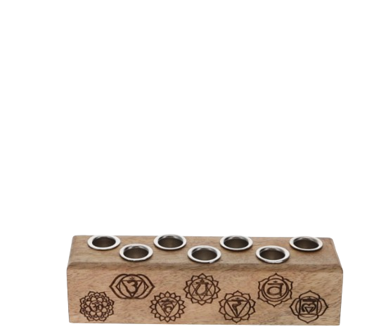 Engraved Chakra Mini Candle Holder