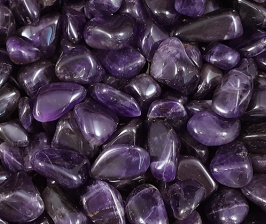 Amethyst Tumbled Stones Dark