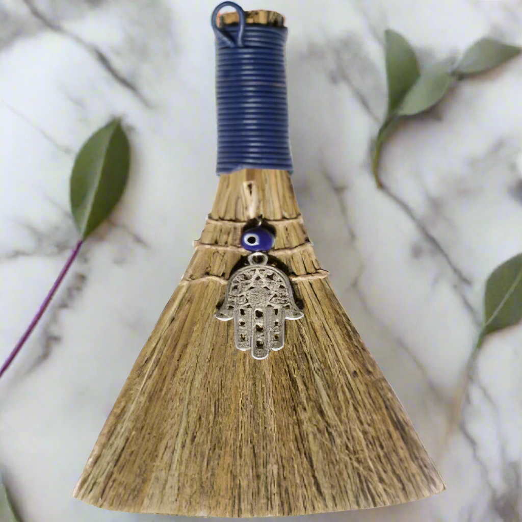 Besom/ Broom Hamsa Hand Evil Eye