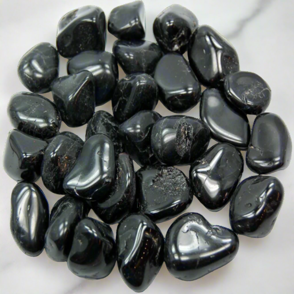 Black Tourmaline Tumbled Stones