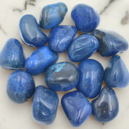 Blue Agate Tumbled Stones