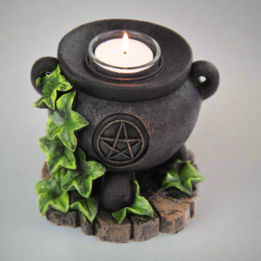 Cauldron Tealight Candle Holder