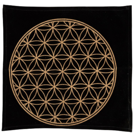 Flower of Life Velvet Tarot Cloth