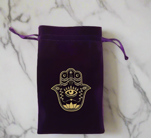 Hamsa Hand Tarot Bag/Crystal Pouch