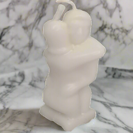 Lovers Figurine Candle White