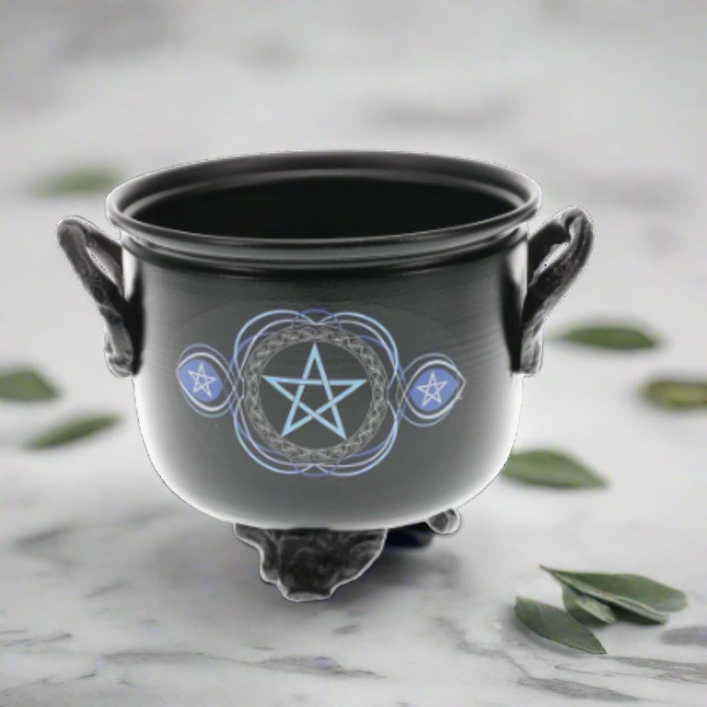 Cauldron Pentacle Metal