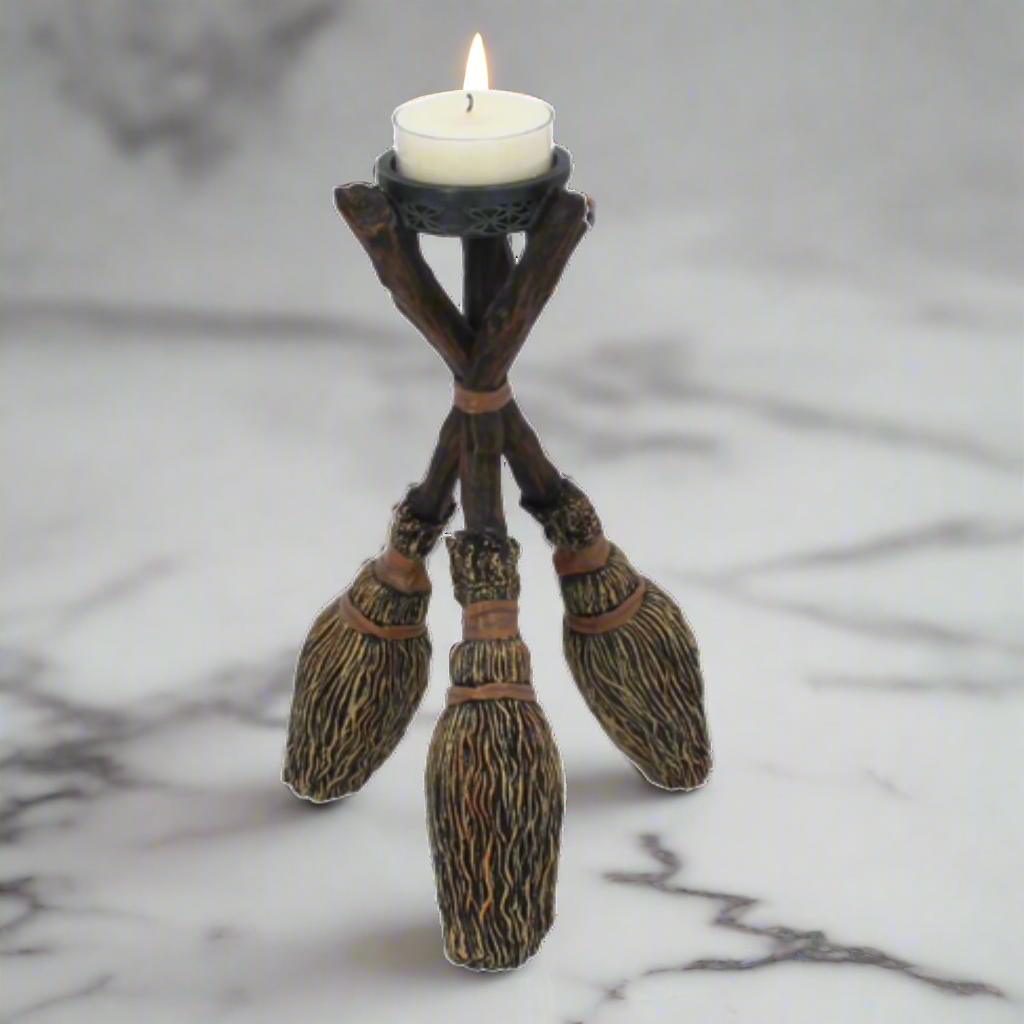 Nemesis Now Broomstick Tea Light Holder