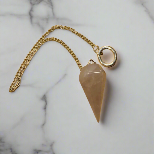 Pendulum Faceted Rose Quartz