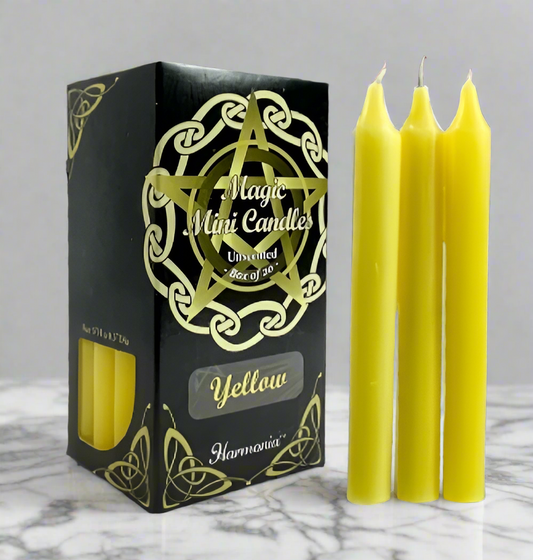 Ritual Mini Spell Candles Yellow 20