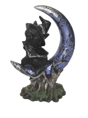 Witch Cat on Mystical Moon Assorted 11 cm