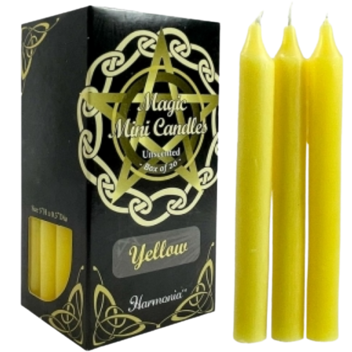 Ritual Mini Spell Candles Yellow