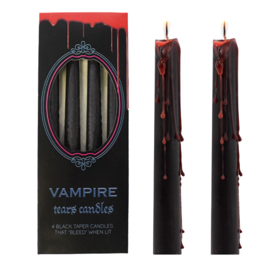 Candles Vampire Tears Set of 4 Tapered