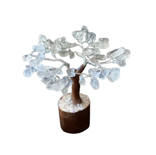 Tree Decorative Fairy Size Crystal Clear Quartz