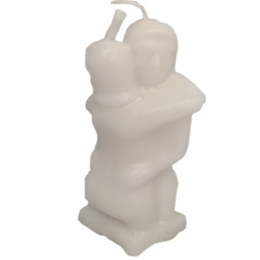 Lovers Figurine Candle White