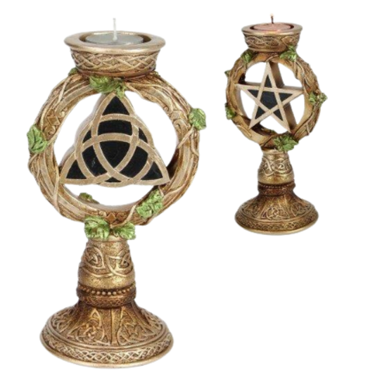 Celtic Symbol Candlestick Tealight Holder