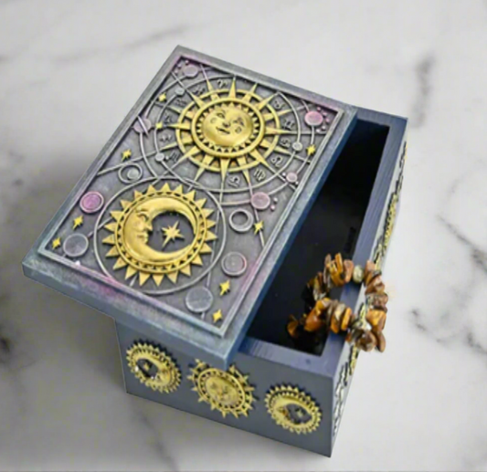 Tarot/Trinket Box Moon & Star