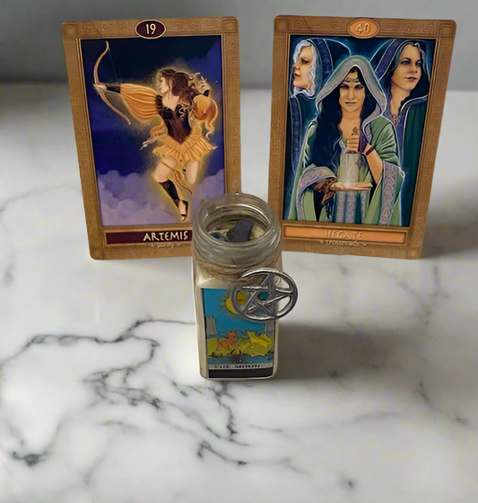 The Moon Tarot Candle