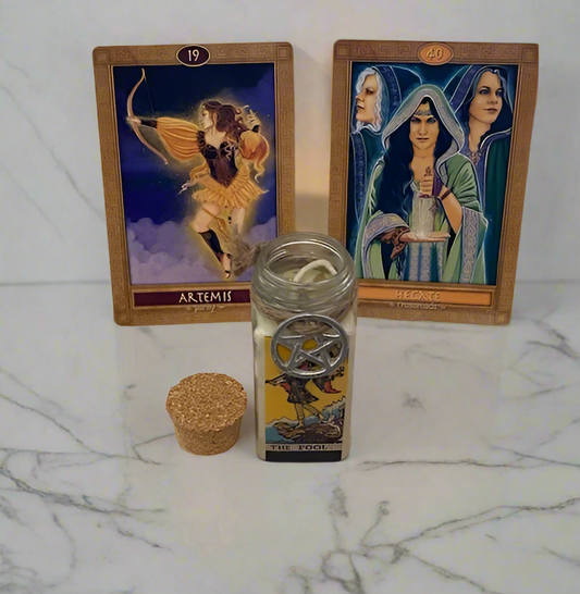 The Fool Tarot Candle