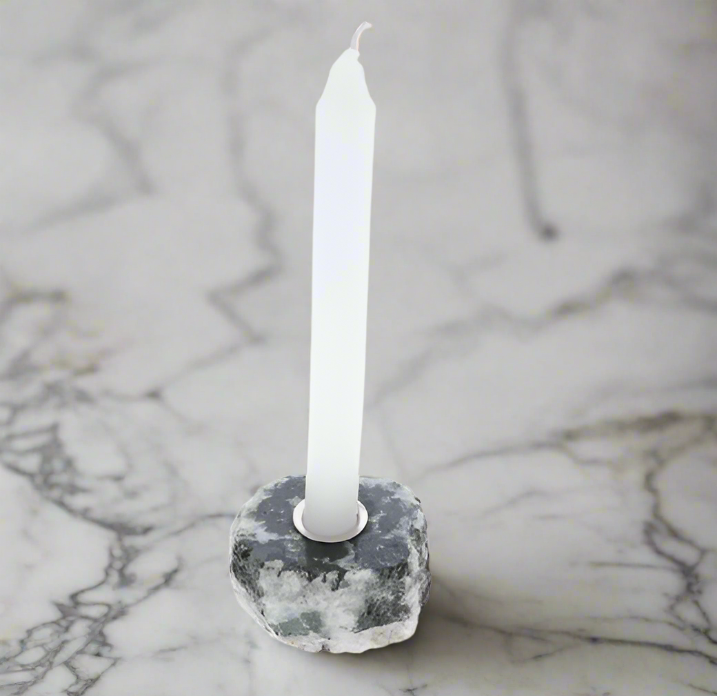 Tourmaline & Quartz Mini Candle Holder