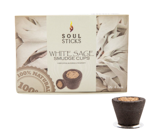 Soul Sticks White Sage Incense/Resin Cups